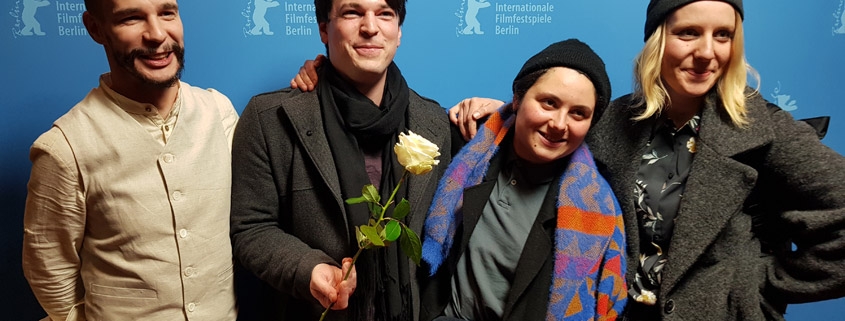 Hristiana Raykova mit Team auf Berlinale