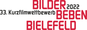 Schriftzug zum 33. Kurzfilmwettbewerb Bielefelder Bilderbeben 2022
